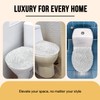 MAYSHINE Toilet Lid Cover - Sage Green, Plush Microfiber Oval