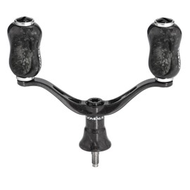 Gomexus Forged Carbon Reel Handle 3.9 inches (98 mm) for Spinning Reels, Double Handle, Made of Forged Carbon, Ultra Lightweight, Coil Comfort