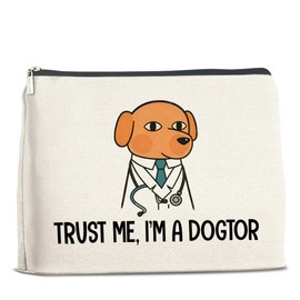 UPNEGE Funny Veterinarian Gifts I'm a Dogtor Makeup Bag Gifts for Women Veterinarian Vet Cosmetic Bag Zipper Pouch Gifts