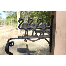 Flamingo Metal Plant Hanger 9-1/2" x 8" Cast Iron Metal SW-XXXF