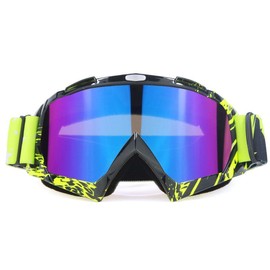 Outdoor Dirt Bike ATV  UV400 Motorcycle  for Men Women Youth Motocross Riding  Windproof Dustproof   helmet goggles - Color: 10