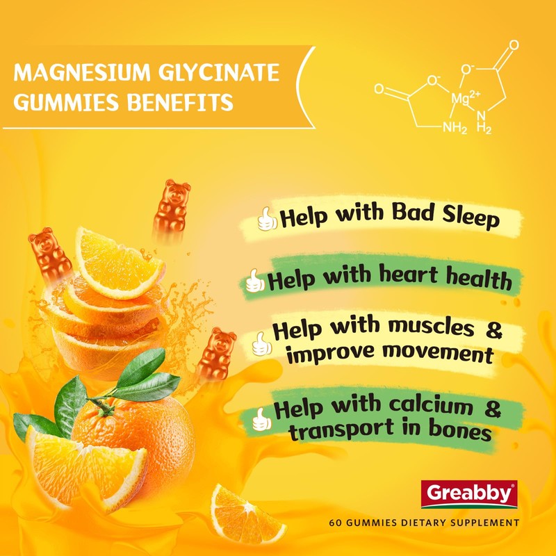 Magnesium Glycinate Gummies for Kids & Adults - Magnesium Glycinate