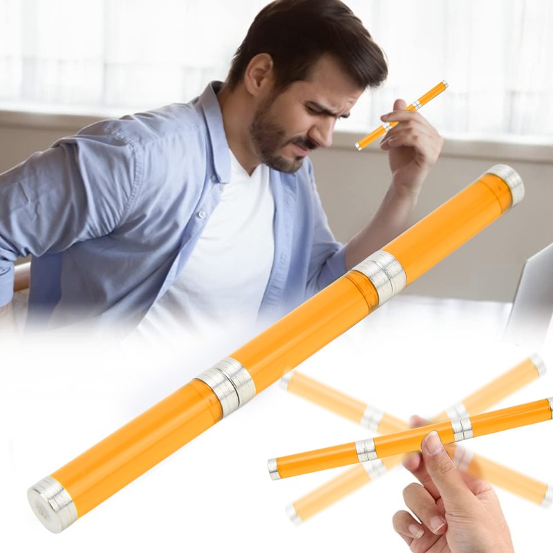 Novelty Spin Pen 3 Sections Acrylic Magnet Fidget Rolling Finger