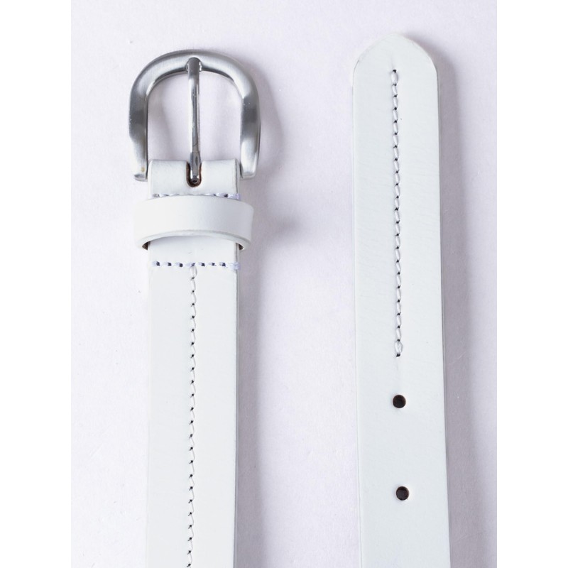 Kendal Leather Belt (White, XX-Large)