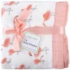 Little Jump Flamingo Baby Blanket - Silky Soft and Breathable