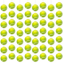 8pcs Tennis Party Hanging Garlands Tennis Birthday Decorations Sport Theme Garland Wall Room Decor for Tennis Player Lover Birthday Party Baby Shower Supplies
