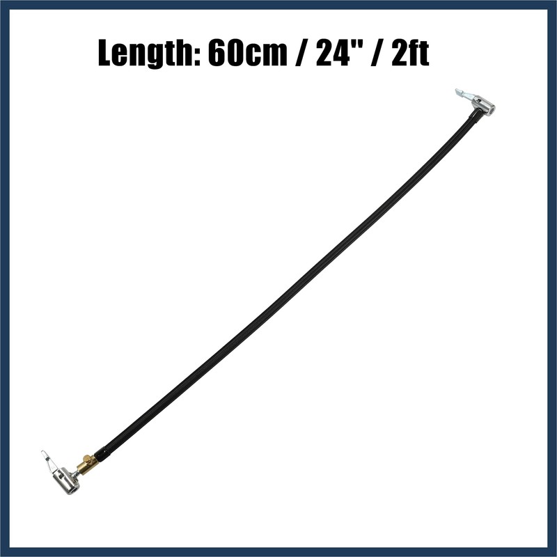 INFINAUTO 2pcs 24" Lock Air Chuck with Air Release Valve