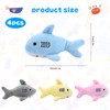 4 Pcs Shark Plush Toys, 10 cm Soft Mini Animal