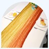 XJJDCB Cheesecloth Table Runner, Gradient-Yellow Orange Gauze Table Runner, Widely