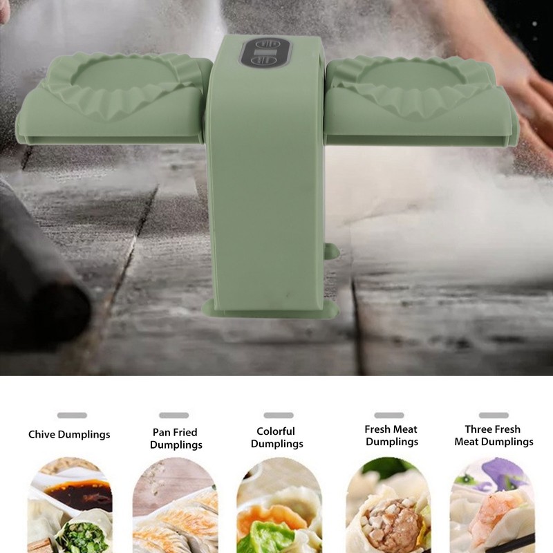Double Head Automatic Dumpling Maker Mould Electric Dumpling Maker Machine