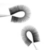 LASHVIEW Eyelash Extensions,Mink Black,Individual Lashes,0.15mm D Curl,SUPER MATTE,Ellipse Flat Eyelash