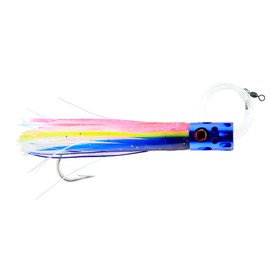 Billy Baits, Magnum Turbo Whistler Rigged & Ready, Blue/Pink/Pearl Skirt, 2 oz / 56.6 g Head, 7/0 Mustad Hook, AFW Swivel, 100 lb / 45.3 kg Grand Slam Mono Line, 6 ft / 1.8 m