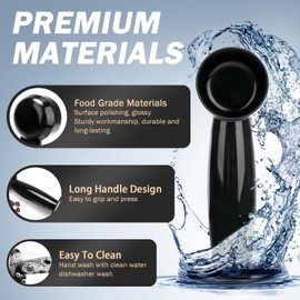 7313286119 Measuring Spoon Replacement for Delonghi 50mm 7 Gram Coffer Tamper Multifunctional Espresso Tamper 2-In-1 Coffee Measuring Spoon Plastic Coffee Scoop for Ground Coffee Tea Salt