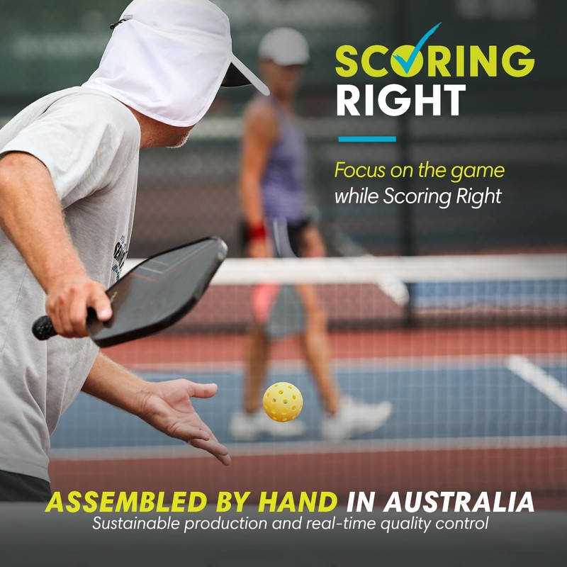 Scoring Right Portable Pickleball Paddles Scorekeeper, Easily Mounted Small Scoreboard