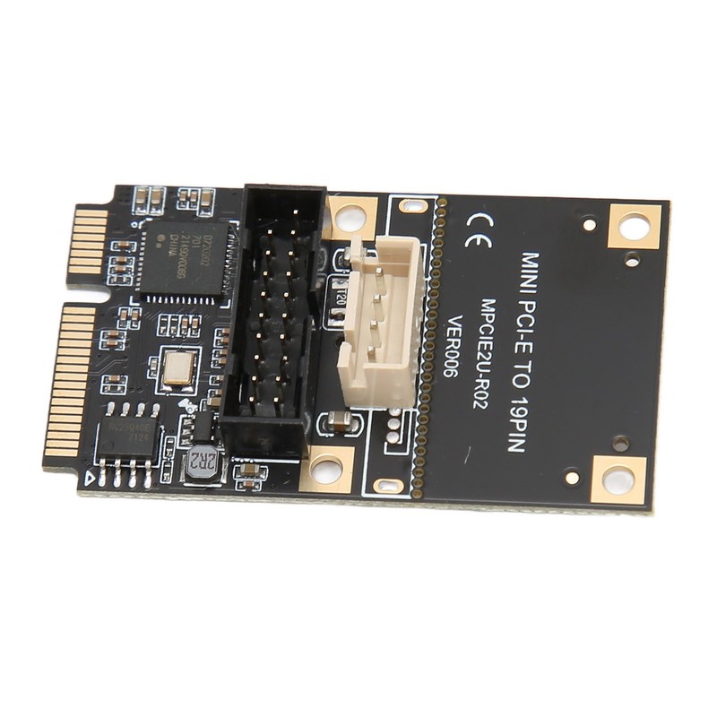 Mini PCIE to USB3.2 GEN1 Front 19Pin Expansion Card 5Gbps