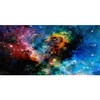 AWERT 36x18 inches Galaxy Aquarium Background Cloud Stars and Colorful