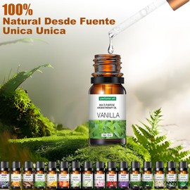 Aceites Esenciales de Aromaterapia 16PCS, Aceites Esenciales para Difusor, Hacer Velas Aromaticas y Jabón, Aceite Esencial Natural Conjunto de Difusores, 16x10ml