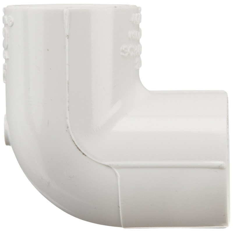 Spears 406 Series PVC Pipe Fitting, 90 Degree Elbow, Schedule