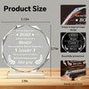 Leadership Crystal Keepsake Plaque for Boss - Office Farewell, Retirement,