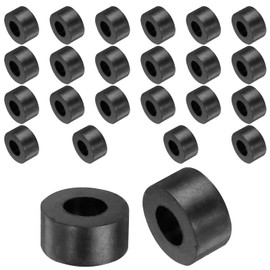 uxcell 24 Pcs Rubber Spacers 20mm OD x 10mm ID x 10mm Height Round Anti Vibration Spacer Rubber Bushing Grommets