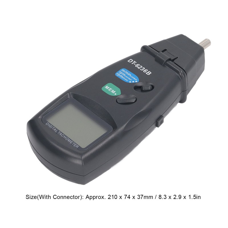LCD Contact RPM Tachometer Photoelectric Non Contact Motor Tachometer Measuring
