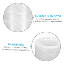 OATIPHO 3 Rolls Eyelash Cling Film Ultra Thin Elastic Barrier Wrap for Eyebrow and Eyelash Extensions Skin Friendly and Breathable Convenient for Artists for Aftercare