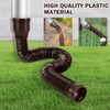 Hengrongshen Pack of 2 Gutter Downpipe Extension Flexible, Downpipe Extensions