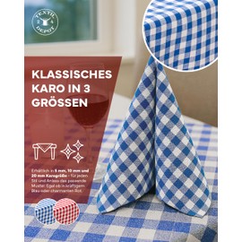 TextilDepot24 country house tablecloth, checked, 100% cotton, customable colours and sizes