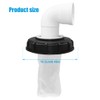 mizikuu 90° IBC Lid Filter, 163 mm Nylon Rainwater Filter,