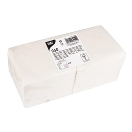 Papstar 82554 Tissue Paper White 250pc (S) – Paper napkin (White, Tissue Paper, Monotone, 34 G/M², 250 mm, 25 cm)
