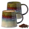2 Stück 450ml Kaffeetasse Groß, Große Tasse, Keramik-Kaffeetasse, Keramik Tasse,