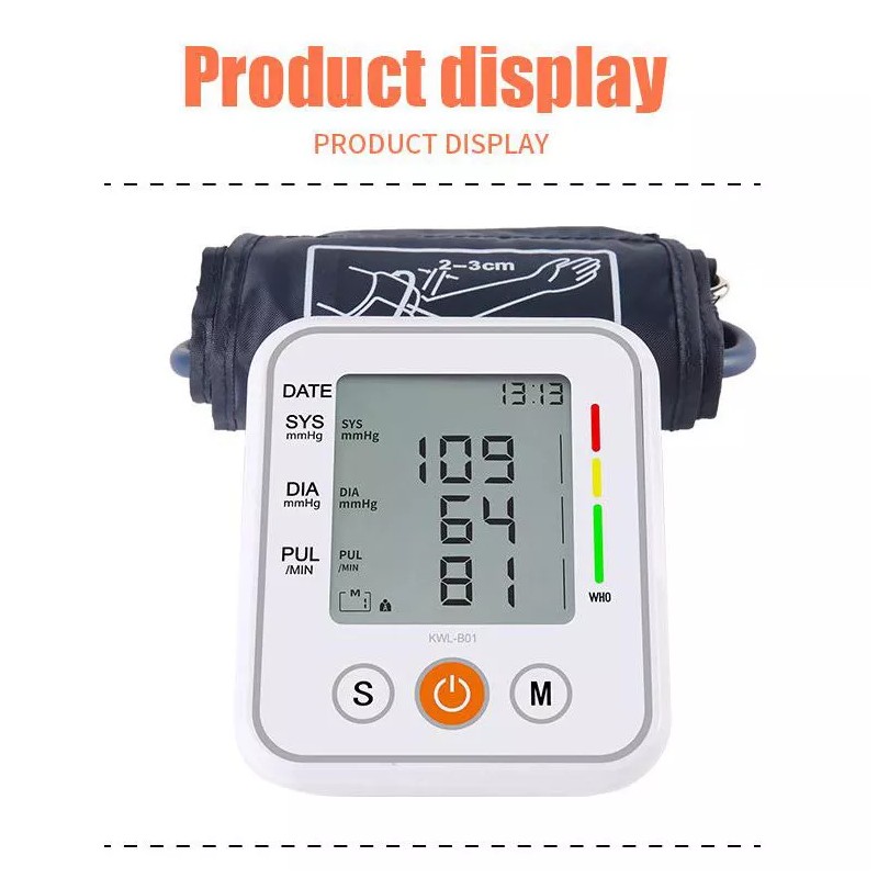 Bluestone Upper Arm Blood Pressure Monitor Digital BP Cuff Machine