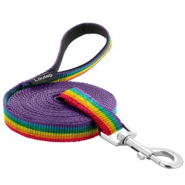 Loutep Dog Training Leash 15ft 20ft 30ft 50ft 100 feet - Extra Long Leash for Dogs with Padded Handle for Small Medium & Large Puppy Breed, Outdoor obedience, Agility Nylon Recall line Lead