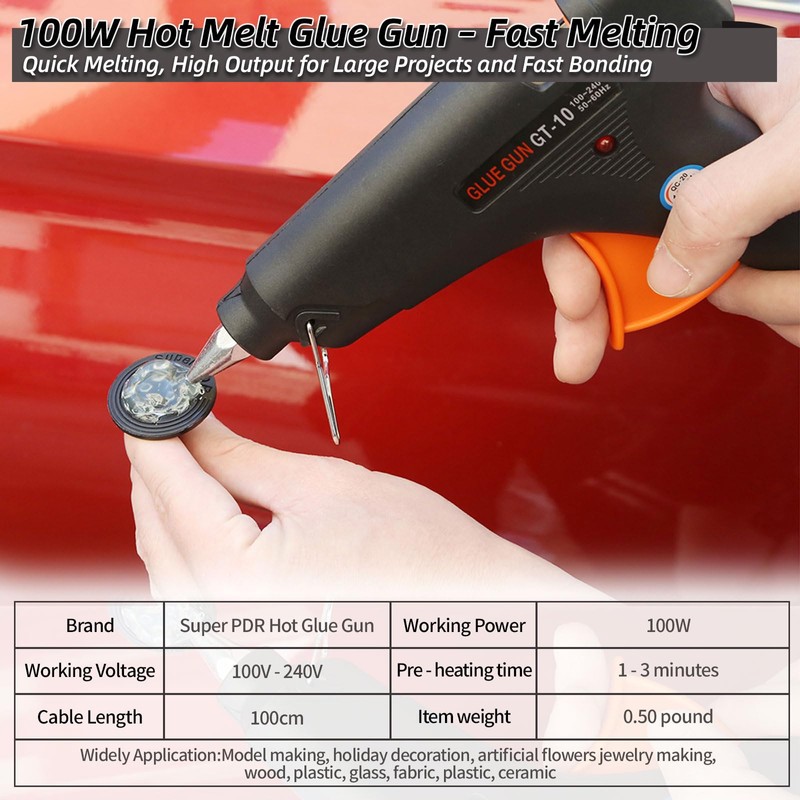 Super PDR Paintless Dent Repair Kit, Car Dent Removal Tools,