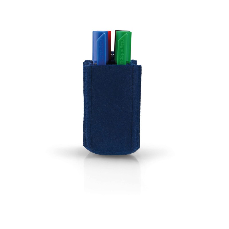 magnetoplan magnetoTray ecoAware Small Magnetic Felt Pen Holder, 6 x