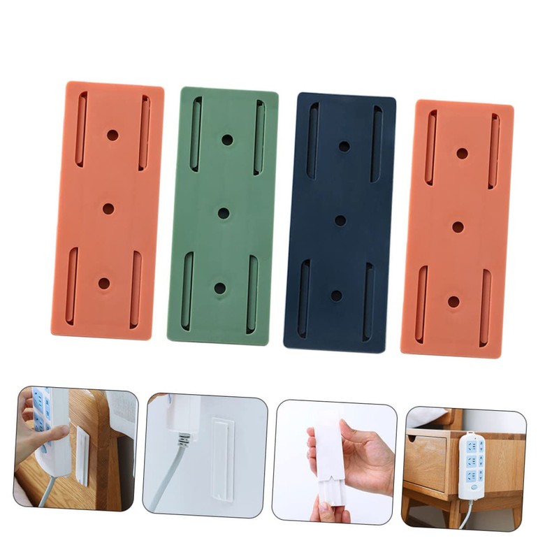 Angoily 8pcs Cable Management Under Desk Power Strip Fixation Wall
