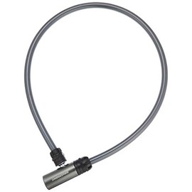 Bridgestone WL-AD.B Allock Bicycle Key Wire Lock, Dark Gray, Anti-Theft Prevention, Diameter 4.7 x 31.5 inches (12 x 80 cm)