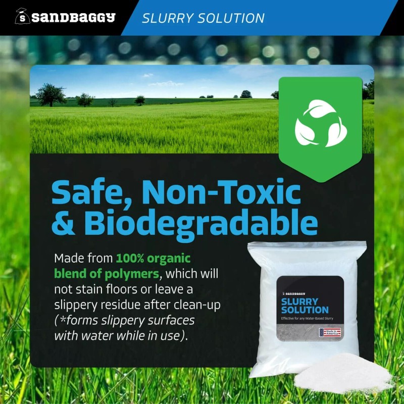 Sandbaggy Concrete Slurry Solution Solidifier (Made in the USA) -