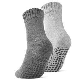 Sockenkauf24 21463 Men’s Socks, 2, 4, 6 Pairs, ABS Socks, Anti-Slip Socks with Wool - 39/42