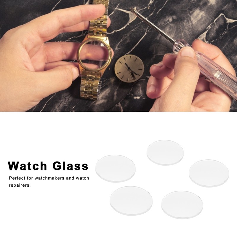 5Pcs Watch Glass 20mm-22mm Sapphire Double Domed Watch Glass Lens