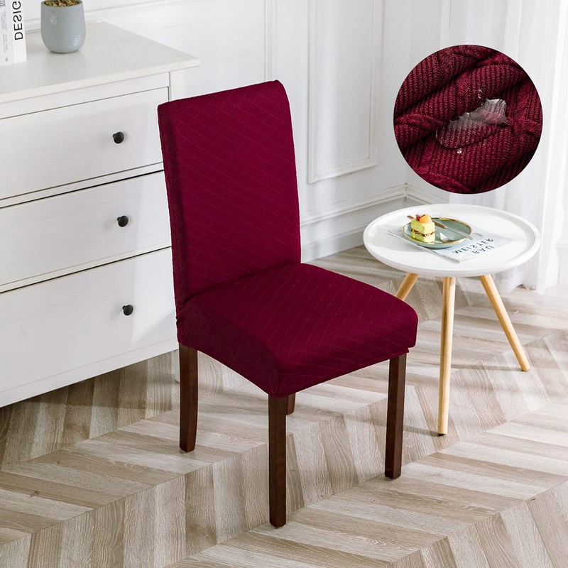 Genina Waterproof Chair Covers for Dining Room Dining Chair Covers