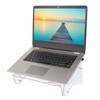 ACOMPATIBLE Laptop Stand for Desk,Ergonomic Adjustable Height Computer Riser,Clear Acrylic