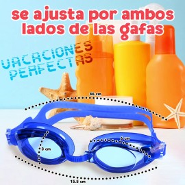 J.H. Company Gogles Natacion Profesional Antivaho Proteccion Uv 10181