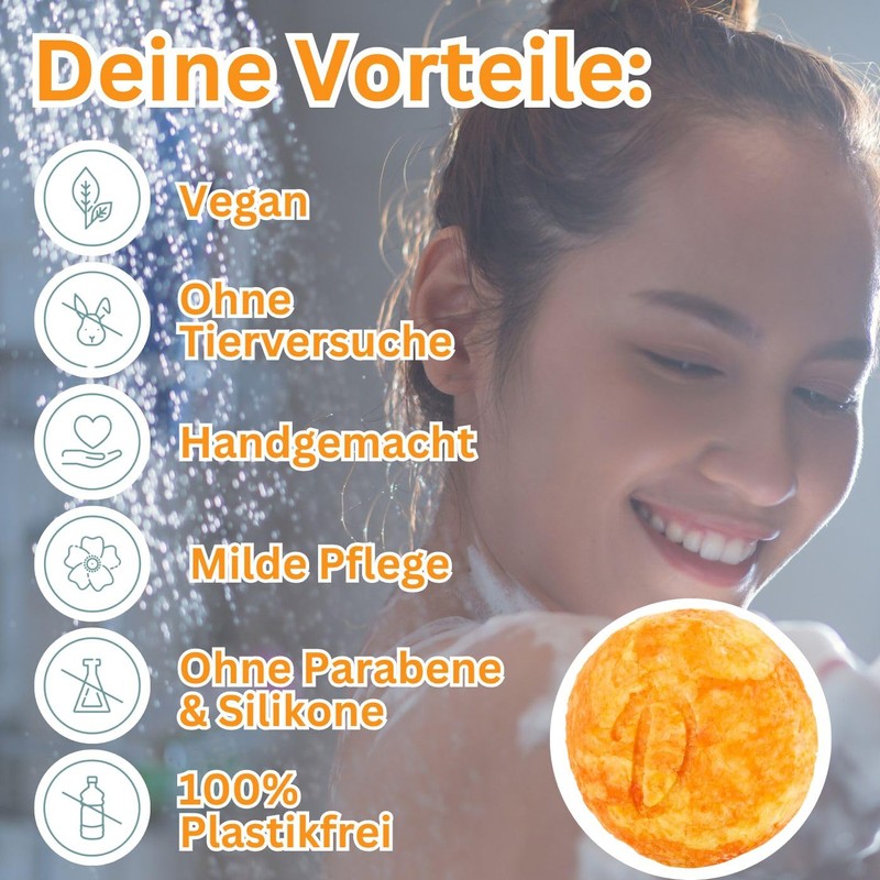 Duschkind Solid Shampoo Natural Cosmetics Mango Avocado Solid Shower Gel