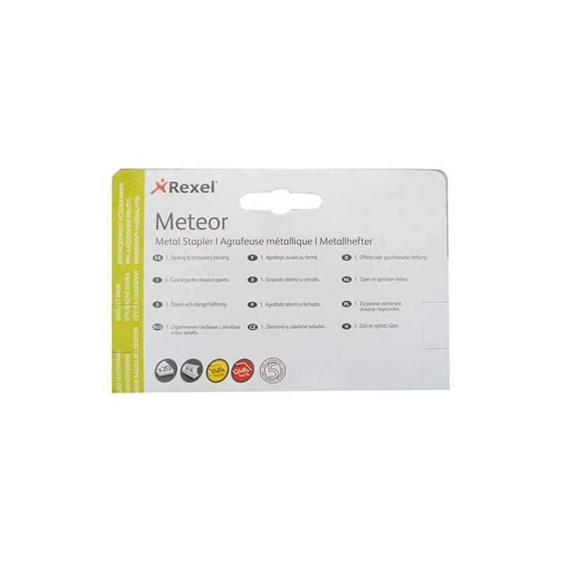 Rexel Meteore Stapler, Black