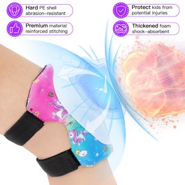 Wemfg Kids Protective Gear Set Knee Pads for Kids 3-14 Years Toddler Knee and Elbow Pads with Wrist Guards 3 in 1 for Skating Cycling Bike Rollerblading Scooter