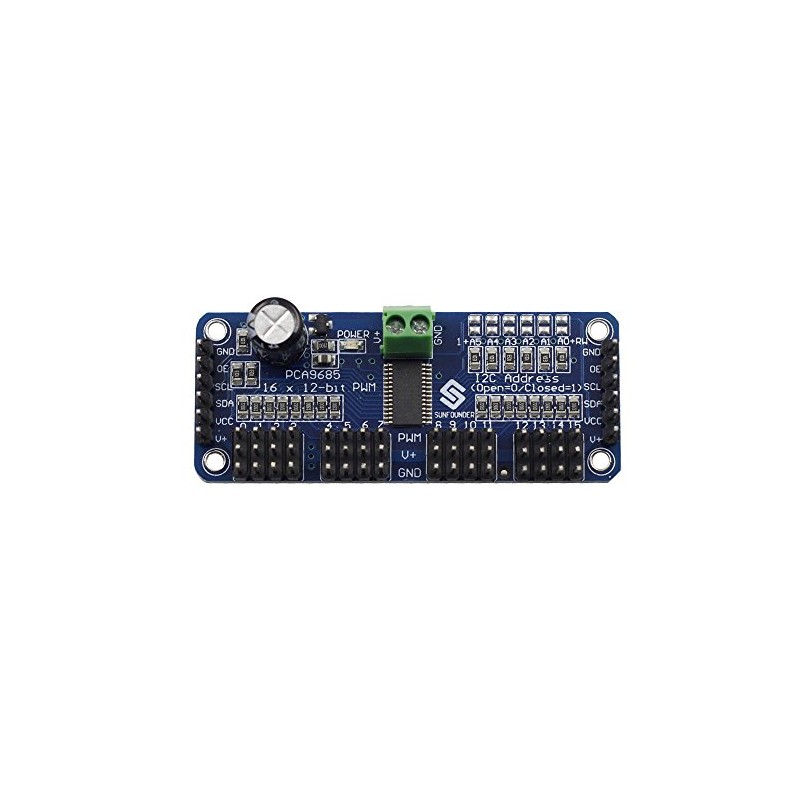 SunFounder PCA9685 16 Channel 12 bit PWM Servo Driver for