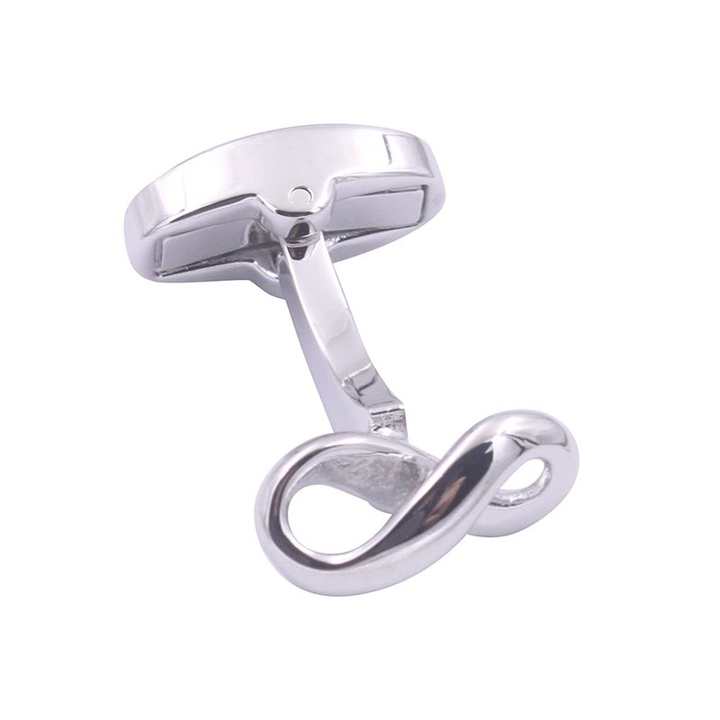 Gemelos de plata infinita, regalo de marido para hombre, regalo