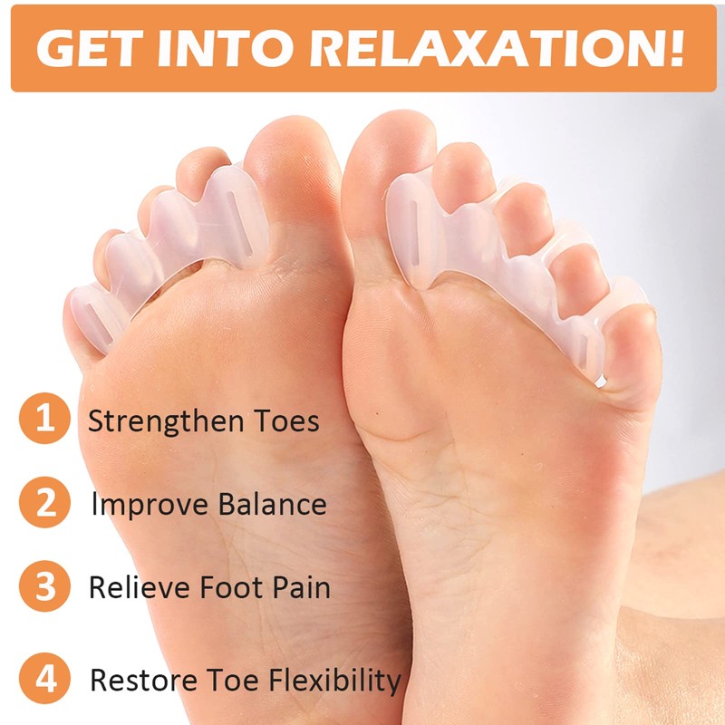 KIYOKI Toe Spacers Toe Separators for Women Men to Correct