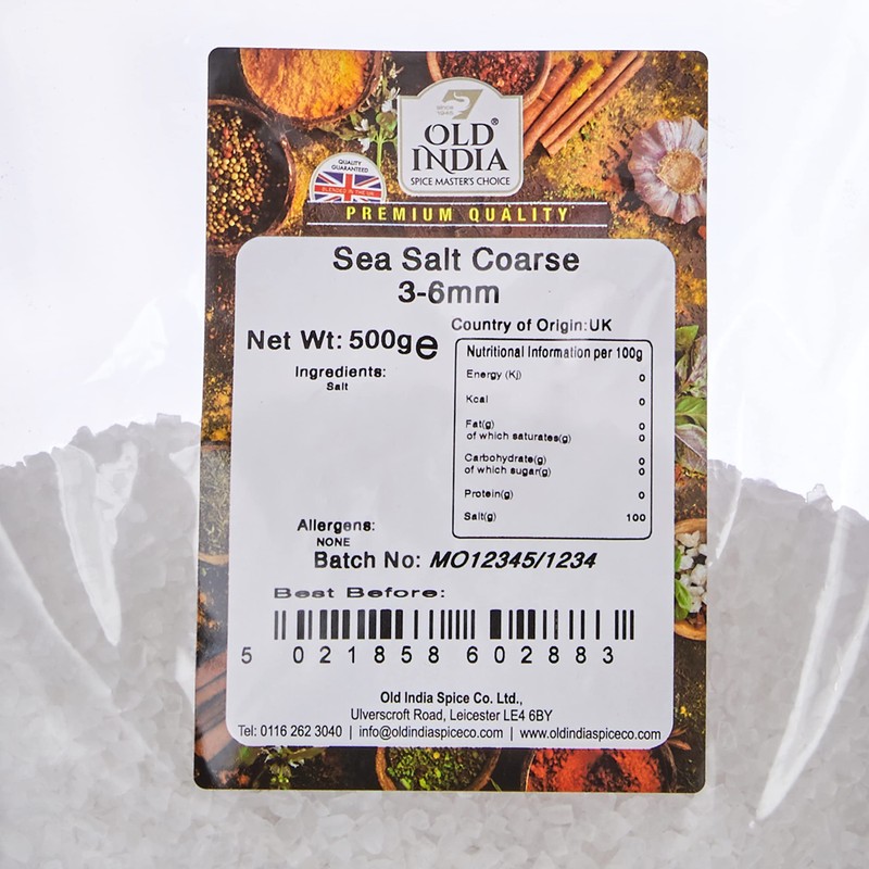 Old India Sea Salt Coarse 3-6mm 500g